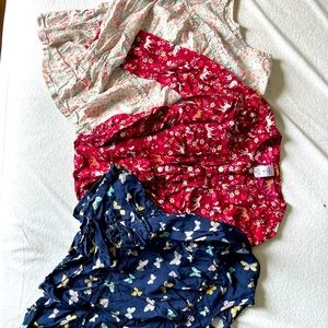 Girls Lot Of 3 Blouses - Size 7